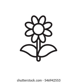 flower icon illustration isolated vector sign symbol