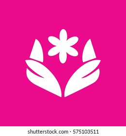 flower icon illustration isolated vector