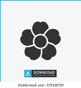 flower icon illustration isolated vector sign symbol