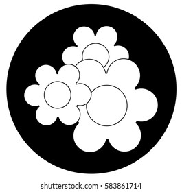 flower icon illustration isolated vector sign symbol