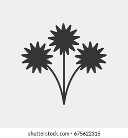 Flower icon illustration isolated vector sign symbol