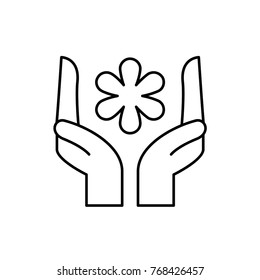 flower icon illustration isolated vector