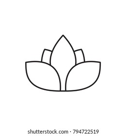 flower icon illustration isolated vector sign symbol