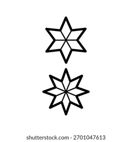  Conjunto de iconos de ilustración de iconos de flores Vector
