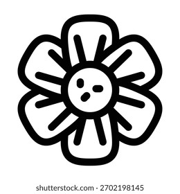 Flower icon illustration vector design template