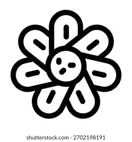Vektordesign-Vorlage zur Darstellung von Blumen-Symbolen