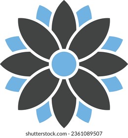 Flower Icon image. Suitable for mobile application.