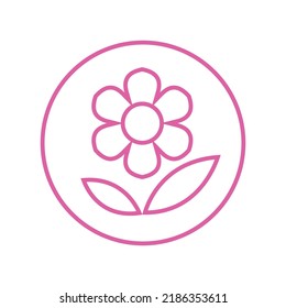 Blumensymbol, Vektorgrafik.