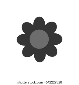 Flower icon. Isolated. Flat design. Vector illustration.