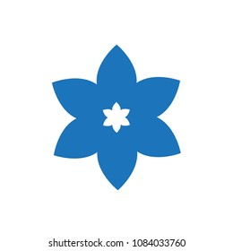 Flower icon isolated on white background. Flower icon for web site, poster, placard, flyer and wallpaper. Creative art concept, vector illustration, eps 10