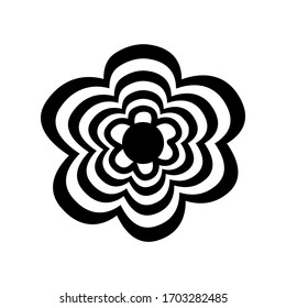 Flower icon isolated on white background