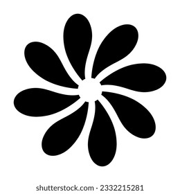 icono de flor aislado en fondo blanco