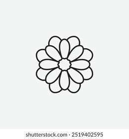 Flower icon isolated on white background