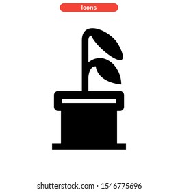 flower icon isolated sign symbol vector illustration - high quality black style vector icons

