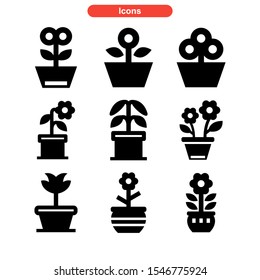 flower icon isolated sign symbol vector illustration - Collection of high quality black style vector icons
