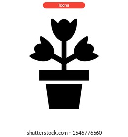 flower icon isolated sign symbol vector illustration - high quality black style vector icons
