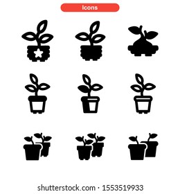 flower icon isolated sign symbol vector illustration - Collection of high quality black style vector icons
