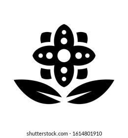 flower icon isolated sign symbol vector illustration - high quality black style vector icons
