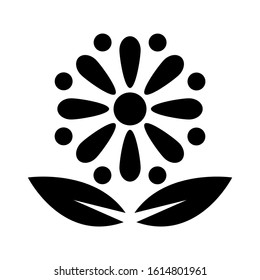 flower icon isolated sign symbol vector illustration - high quality black style vector icons
