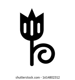 flower icon isolated sign symbol vector illustration - high quality black style vector icons
