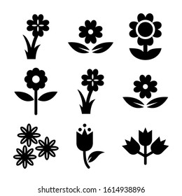 flower icon isolated sign symbol vector illustration - Collection of high quality black style vector icons
