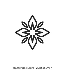Flower icon, isolated Flower sign icon, vector illustration