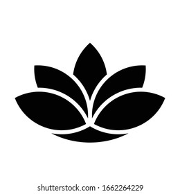 ilustración vectorial aislada del icono de flor