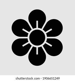 ilustración vectorial aislada de icono de flor