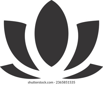 flower icon lake corner flower black vector 