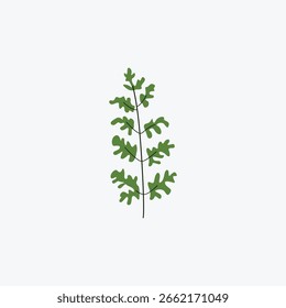 Ícone De Flor Com Vetor De Folhas