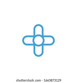 Icono de flores. Plantilla de diseño de línea. Ilustración del vector