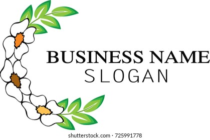 flower icon logo background