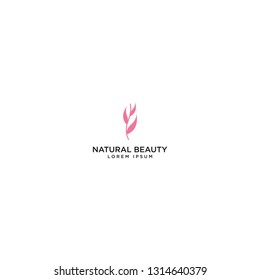 Flower icon and logo. Can be used for flower shops, beauty salons, spas or yoga studios