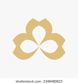 flower icon logo design template for business branding