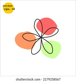 Flower Icon Logo Design Vector Template