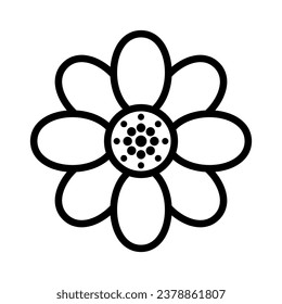 flower icon logo design vector template illustration