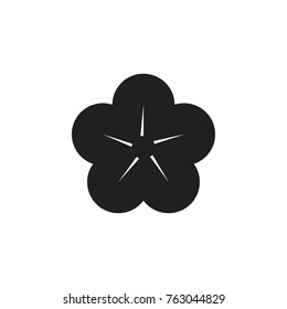 Flower icon logo design vector
