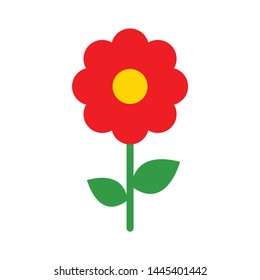 flower icon. Logo element illustration. flower design. colored collection. flower concept. Can be used in web and mobile