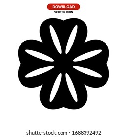 flower icon or logo isolated sign symbol vector illustration - high quality black style vector icons
