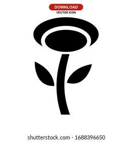 flower icon or logo isolated sign symbol vector illustration - high quality black style vector icons
