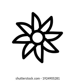 flower icon or logo isolated sign symbol vector illustration - high quality black style vector icons
