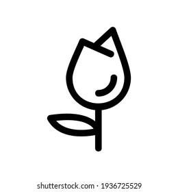 icono de flor o logotipo símbolo de signo aislado ilustración vectorial - iconos vectoriales de estilo negro de alta calidad
