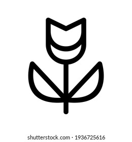icono de flor o logotipo símbolo de signo aislado ilustración vectorial - iconos vectoriales de estilo negro de alta calidad
