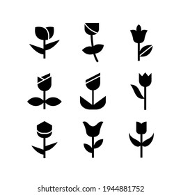 flower icon or logo isolated sign symbol vector illustration - Collection of high quality black style vector icons
