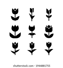 flower icon or logo isolated sign symbol vector illustration - Collection of high quality black style vector icons
