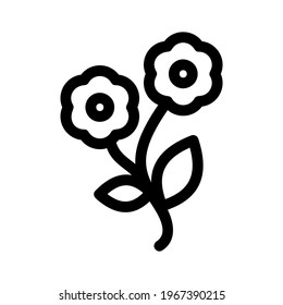 flower icon or logo isolated sign symbol vector illustration - high quality black style vector icons
