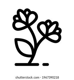 flower icon or logo isolated sign symbol vector illustration - high quality black style vector icons
