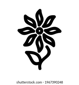 flower icon or logo isolated sign symbol vector illustration - high quality black style vector icons
