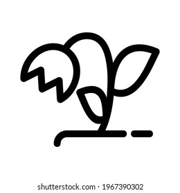 flower icon or logo isolated sign symbol vector illustration - high quality black style vector icons
