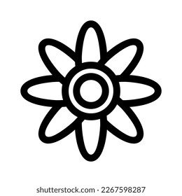 flower icon or logo isolated sign symbol vector illustration - high quality black style vector icons
